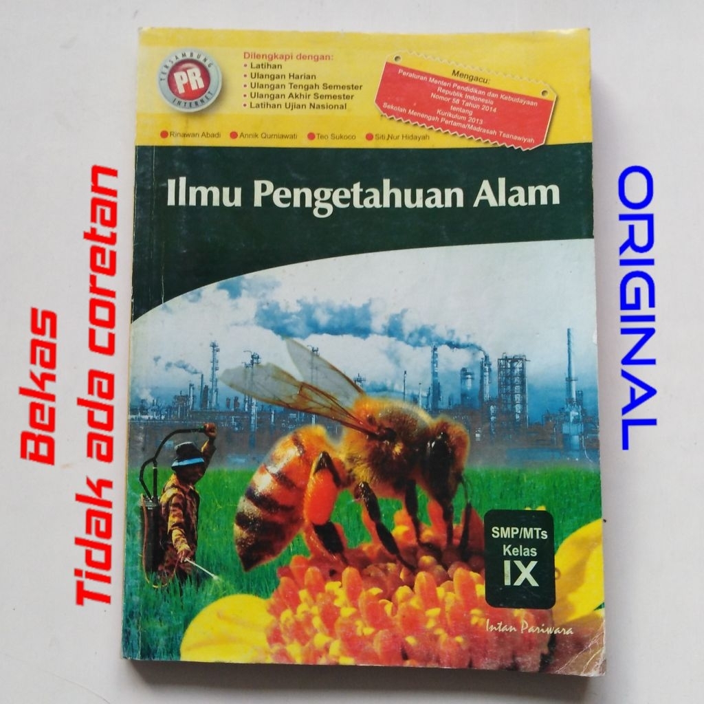 Buku PR ipa ilmu Pengetahuan Alam untuk Smp Mts Kelas iX 3 9 Penerbit Intan Pariwara latihan ulangan