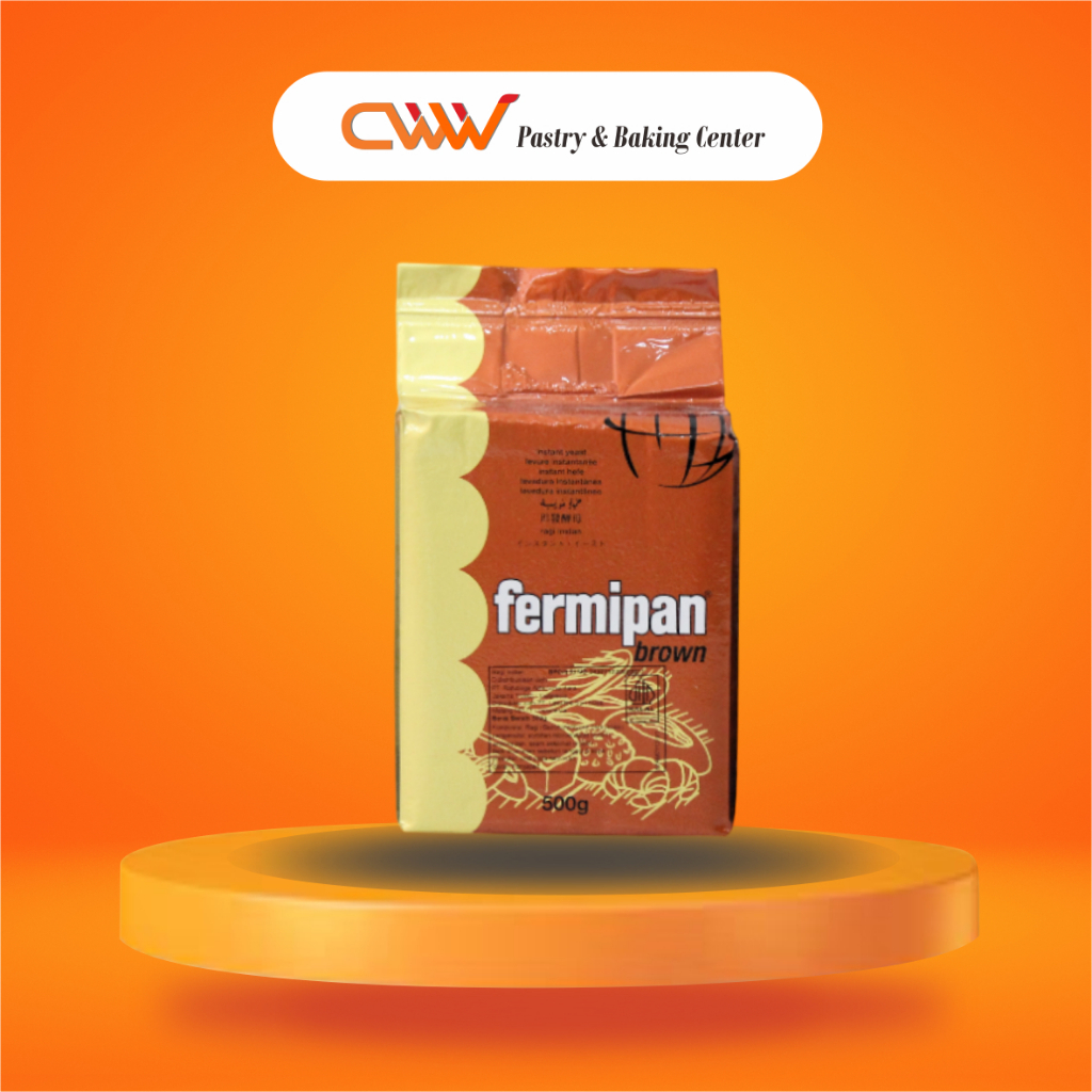 

Fermipan Brown Ragi Kering Dry Yeast 500g Instant Pengembang Roti Pastry Croissant Sourdough