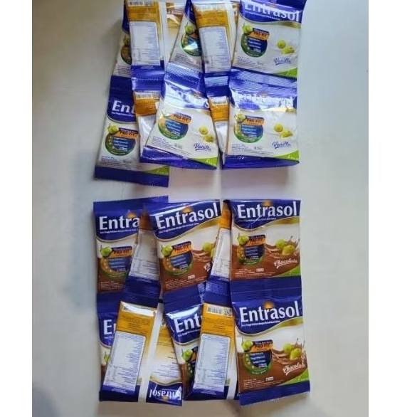 

Susu Entrasol Kemasan Renteng Varian vanilla dan Coklat