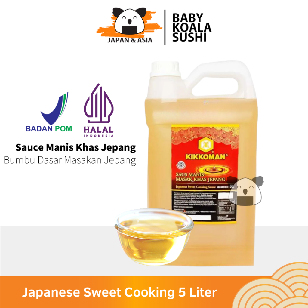 

KIKKOMAN Japanese Sweet Seasoning 5 Liter Halal | Pengganti Mirin