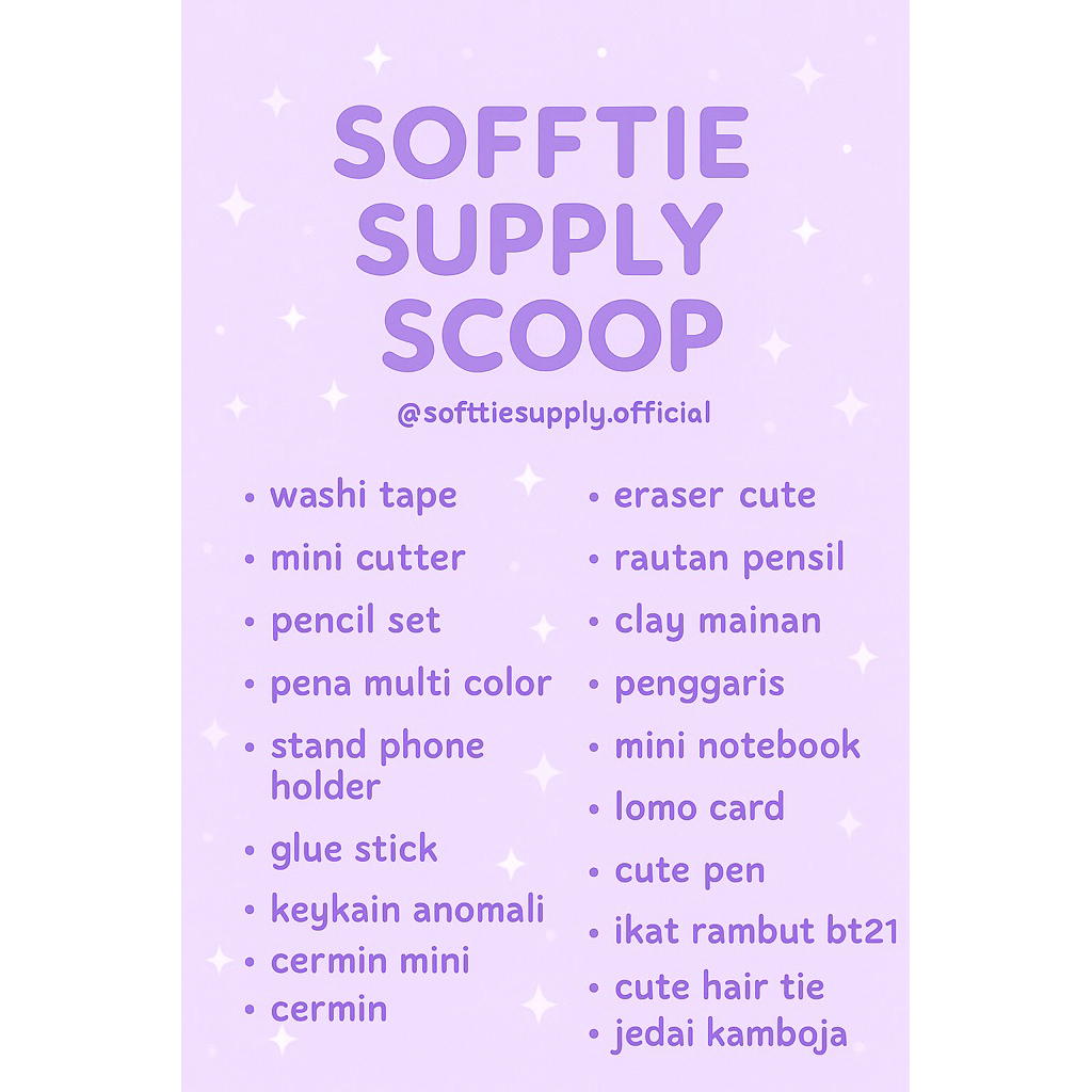 

Sofftie Mystery Scoop ✨ Stationery Gemoy Random Aesthetic