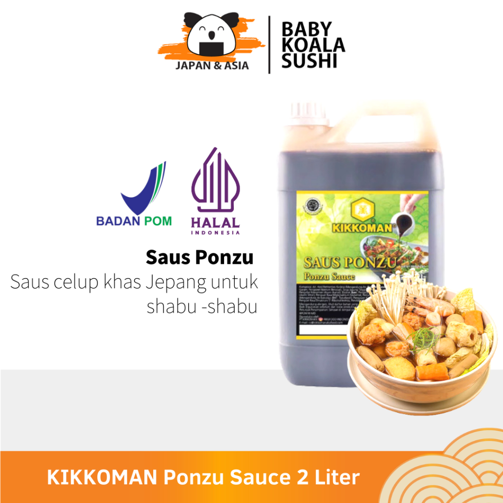 

KIKKOMAN Ponzu Sauce 2 Liter Halal | Cocolan Shabu-shabu