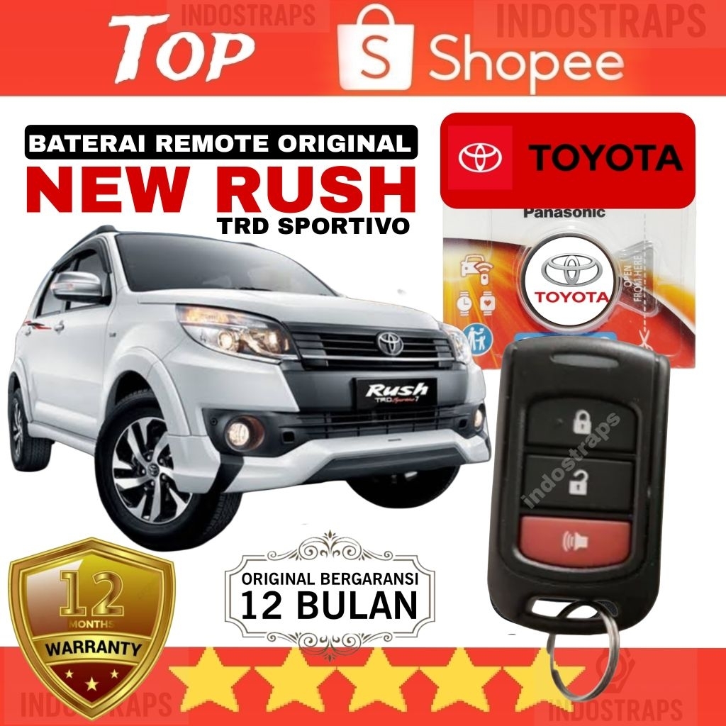 Baterai remote Toyota rush 2010-2015 original jepang Baterai keyless rush original rush 2010-2015 re