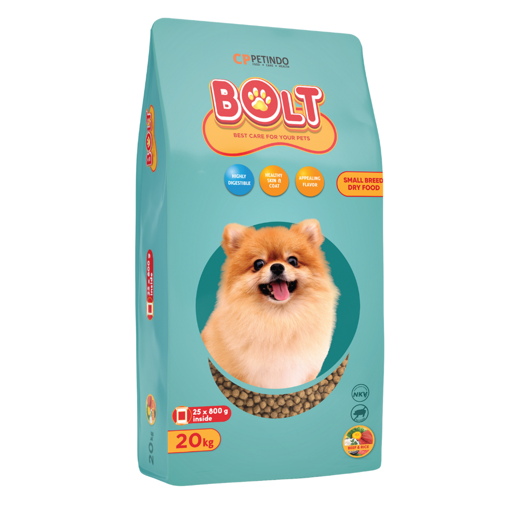 Pakan Makanan Anjing BOLT Dog PUPPY Small Breed 20 Kg Dry Food