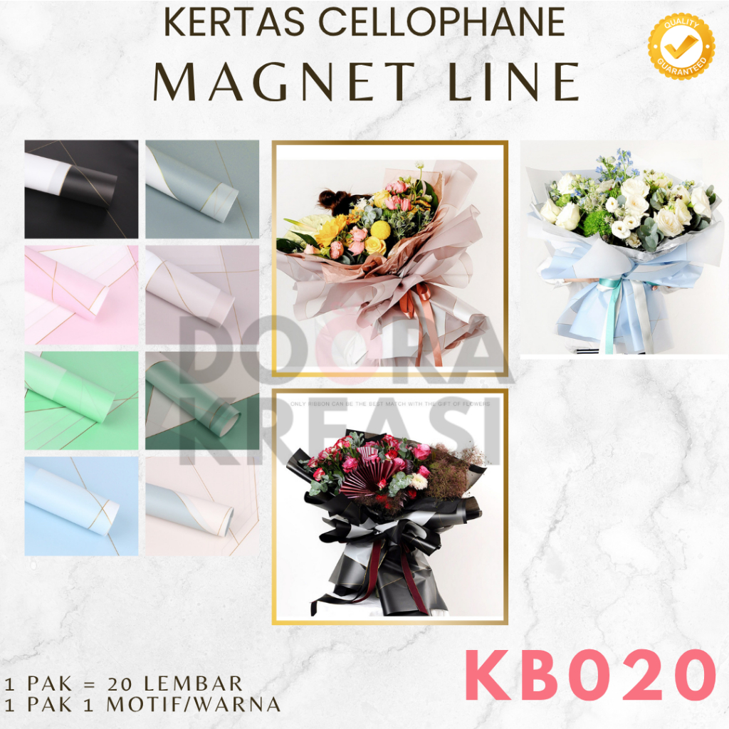 

Kertas Buket Bunga Cellophane Magnetic Gold Line [Ecer]