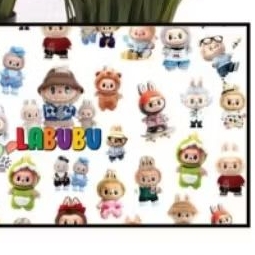 

kertas kado tema gambar labubu uk 50 x60 cm