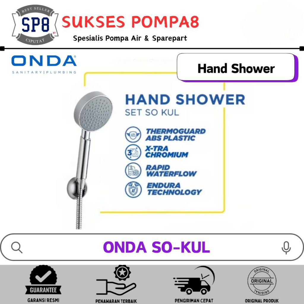 ONDA Hand Shower / Shower Set ONDA SO KUL / Shower Mandi