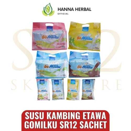 

Hanna herbal official - Gomilku Sachet SR12 Susu Kambing Etawa Isi 40pcs