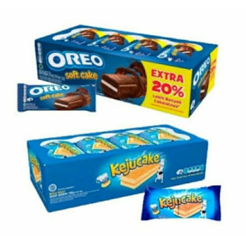 

Bolu Oreo Soft Cake & Keju Cake ( isi 12 pcs /16gr )