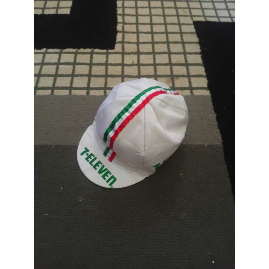 Eddy Merckx 7 Eleven Cycling Cap Topi Sepeda Balap Vintage Road Bike Jadul Fixie MTB Gravel Commuter
