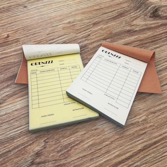 

nota custom 2 ply full color cetak nota custom