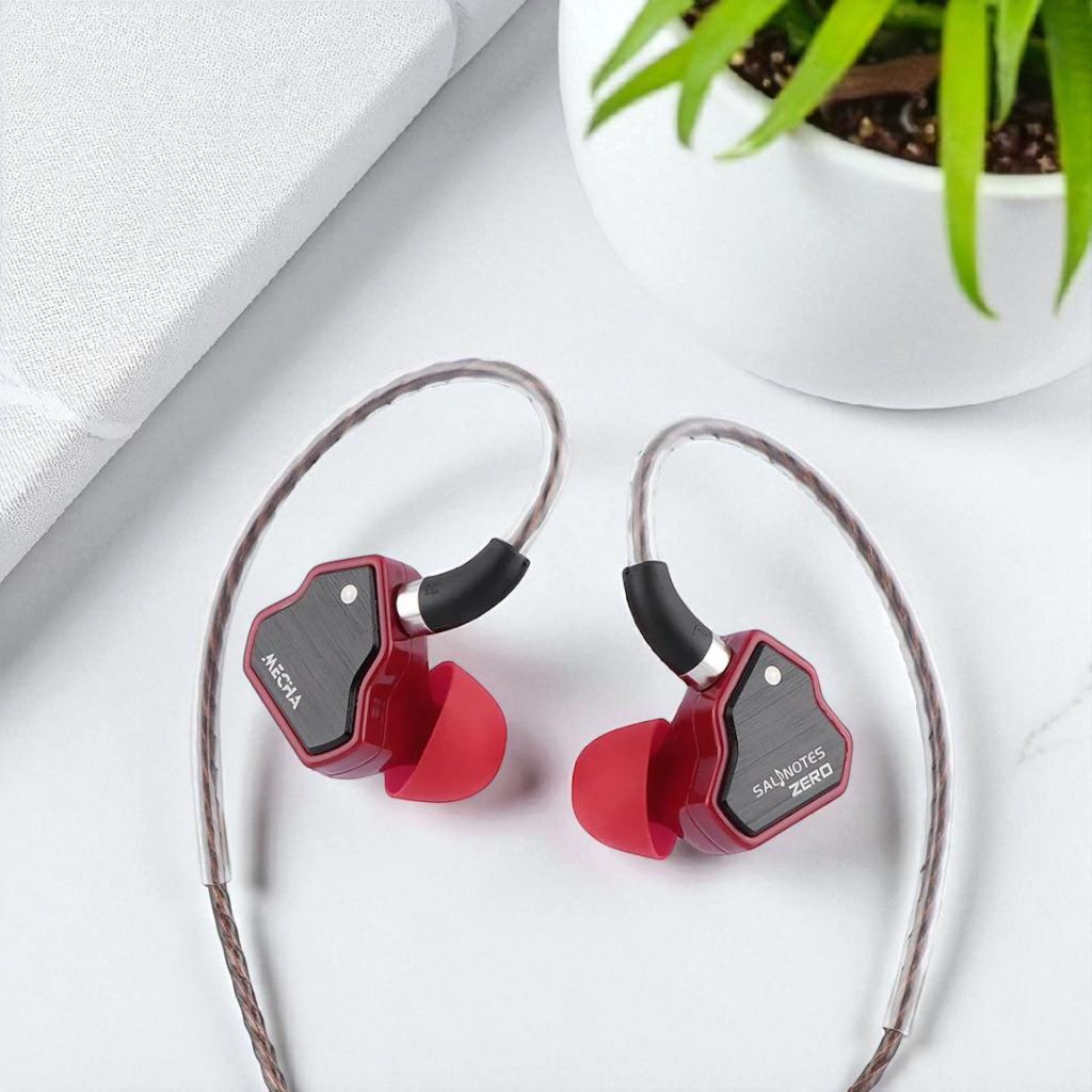 iem earphone 7hz salnotes red zero mecha edition
