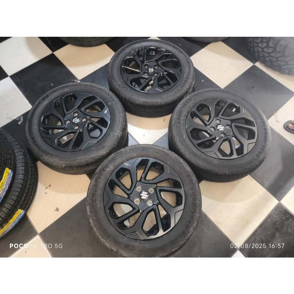 Velg Ori Mobil Fronx Bekas Ring 16 Baut 4X100 + Ban 195 60 R16 Prod 2025 Bisa Yaris Swift Baleno DLL