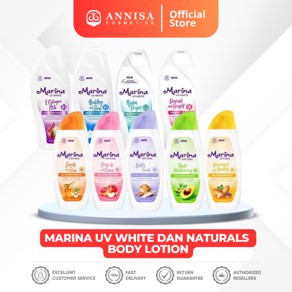 Marina UV White dan Naturals Body Lotion All Varian