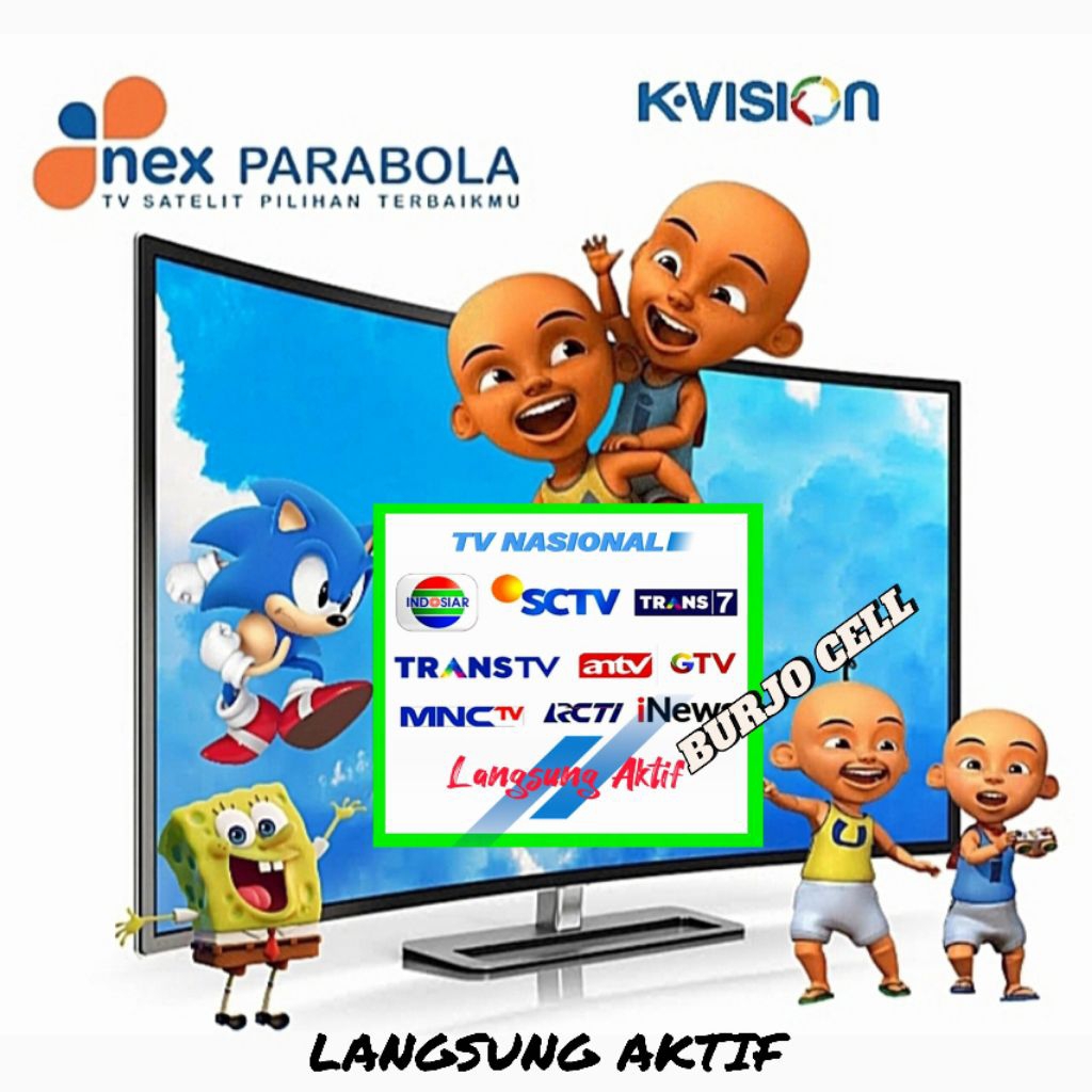 Nex Parabola TV Nasional MNCTV, RCTI, GTV, Trans TV, Trans7, Indosiar, SCTV, ANTV, dll receiver Nex 