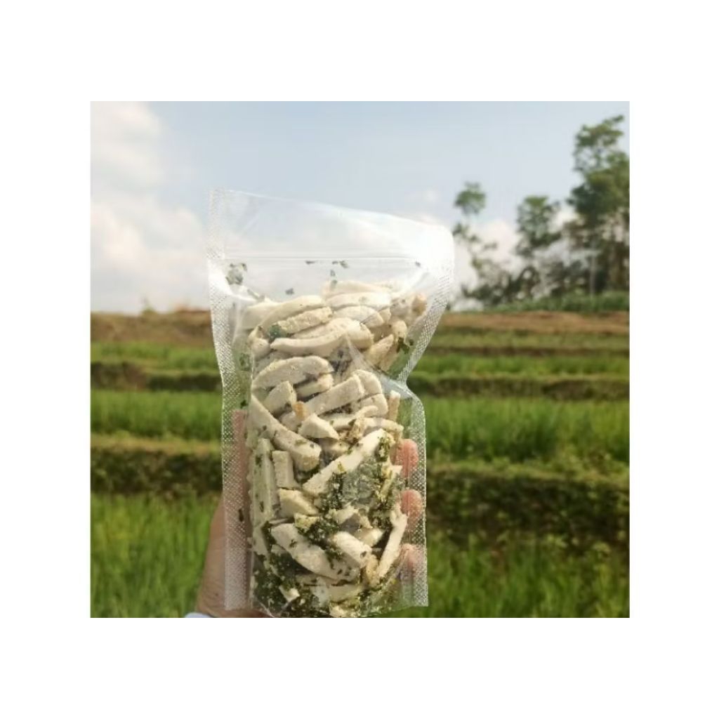 

Basreng stik daun jeruk Original kemasan pouch 100gr