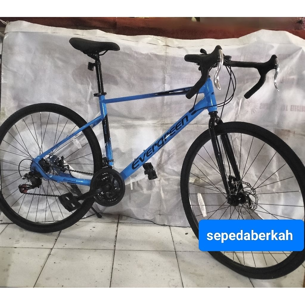 sepeda balap road bike 27,5 Evergreen gravel,rapier ukuran ban 700x38c 21 speed.sepeda balap road bi