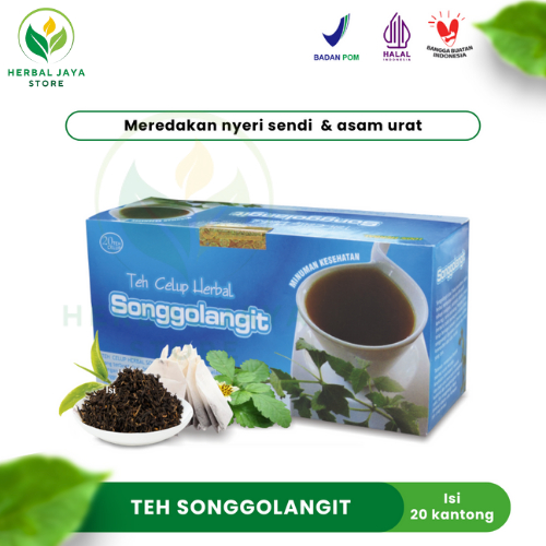 

Teh Celup Songgolangit Tazakka 20 Kantong Tea Bag Minuman Kesehatan Herbal Daun Songgo Langit