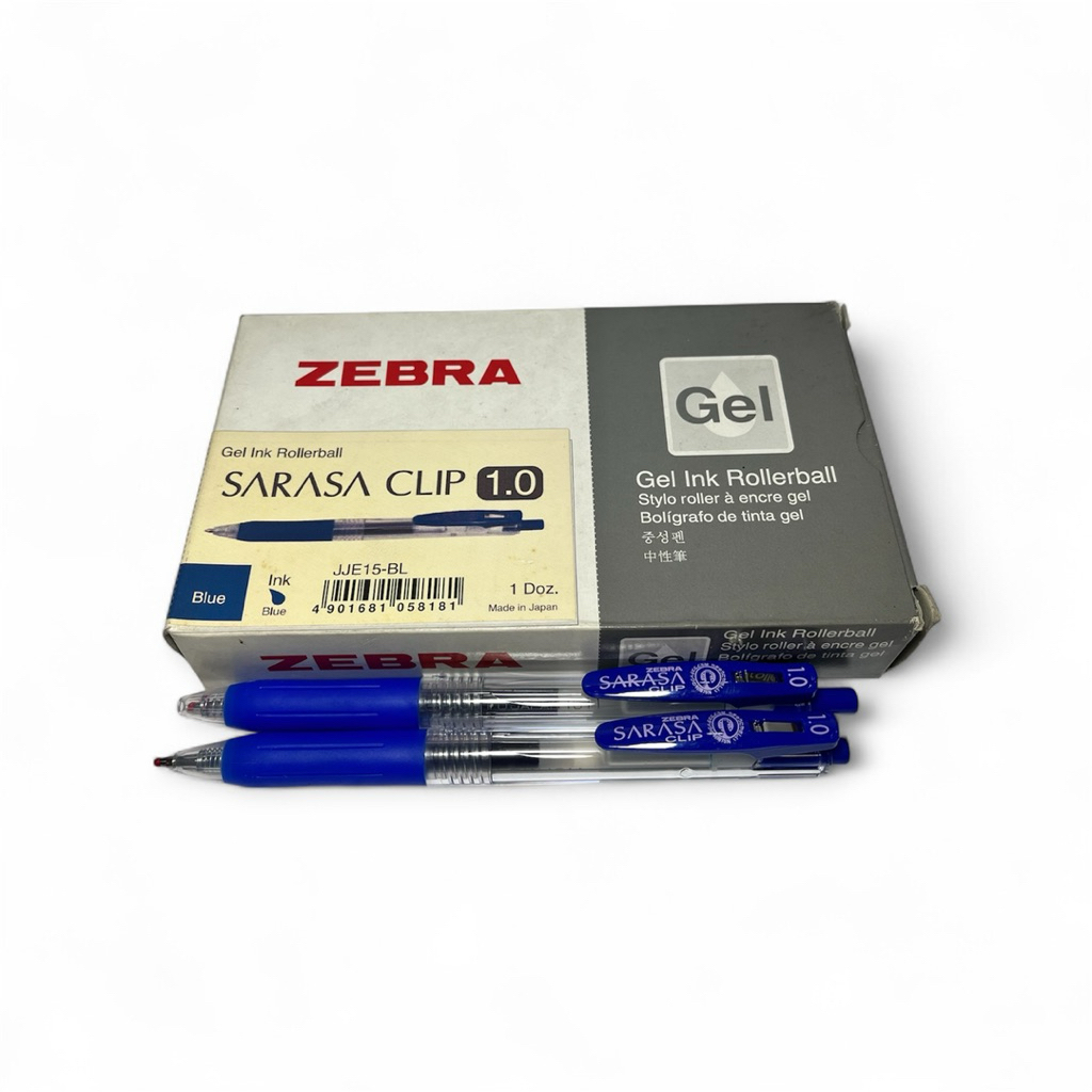 

Zebra Pulpen Gel Sarasa Clip 1.0 Biru Per Pcs - Tinta Gel Rollerball dengan Klip - Ukuran 1.0 - Warna Biru