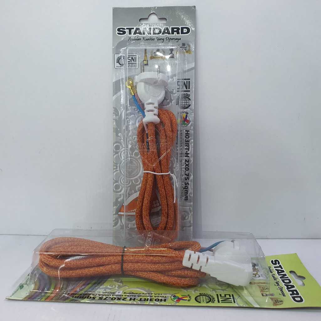 Standard Kabel Setrika Steker Arde Anti Kusut