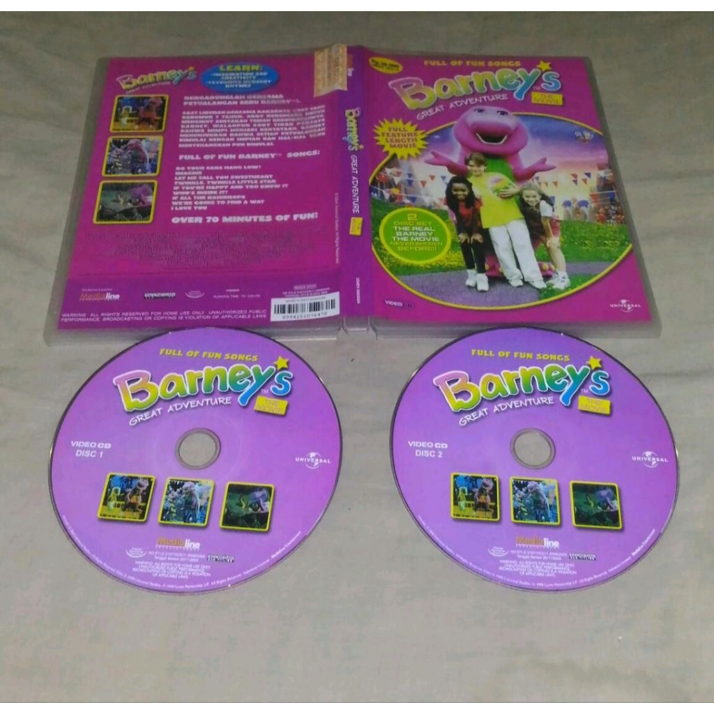 Barney : Great Adventure The Movie - Vcd Original