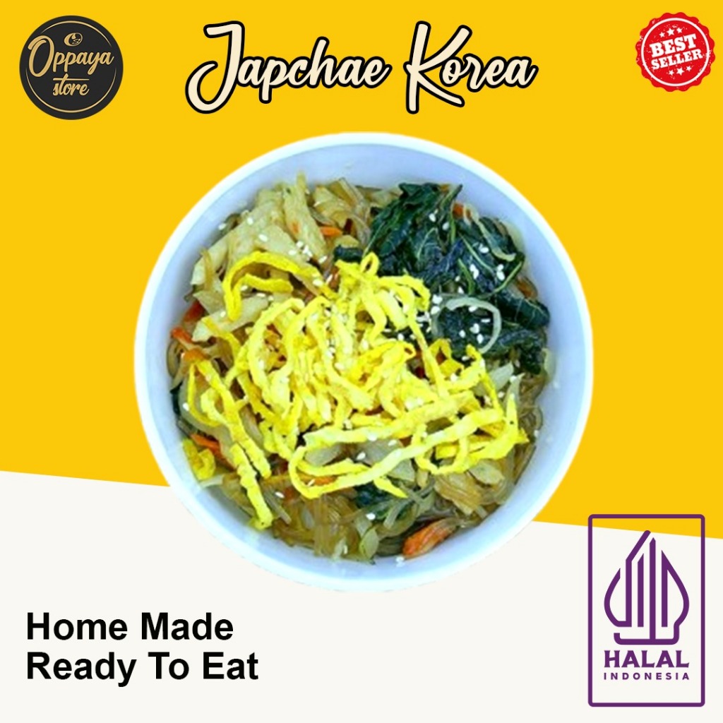 

Japchae Korea Halal – Lauk Praktis Enak & Fresh Homemade | Khusus Pengiriman GoSend / Grab Sameday