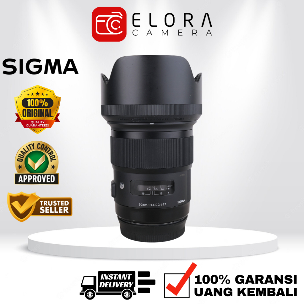 Sigma 50mm F1.4 DG HSM Art for Canon / Lensa Sigma Art 50 mm F 1.4 DG for Canon