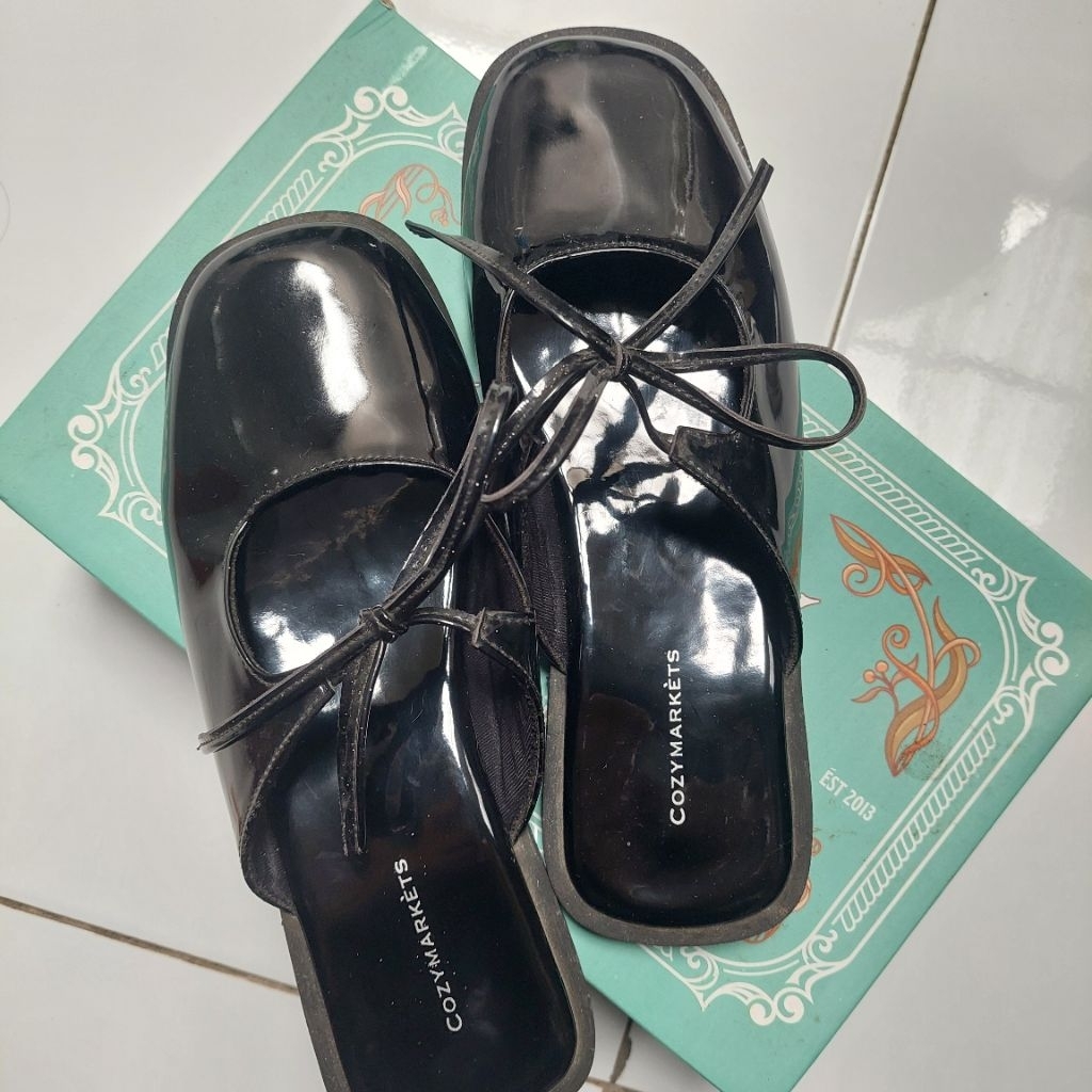 pl comfy flatshoes cozy markets black glossy