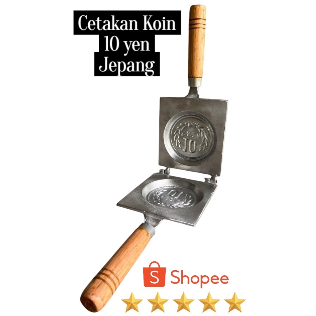 Cetakan koin 10 yen jepang single Waffle pancake