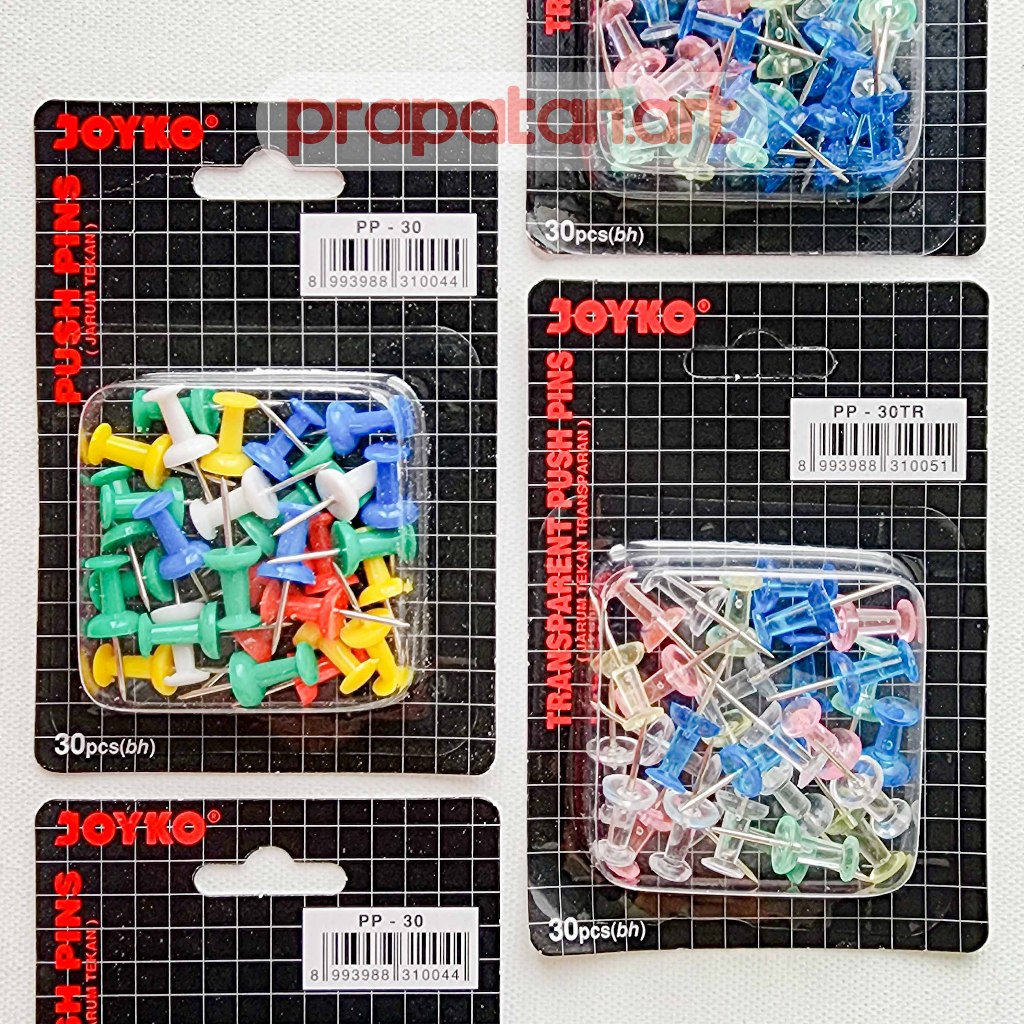 

Joyko PP-30 ~ PP-30TR Push Pin | Jarum Tekan | Paku Pin