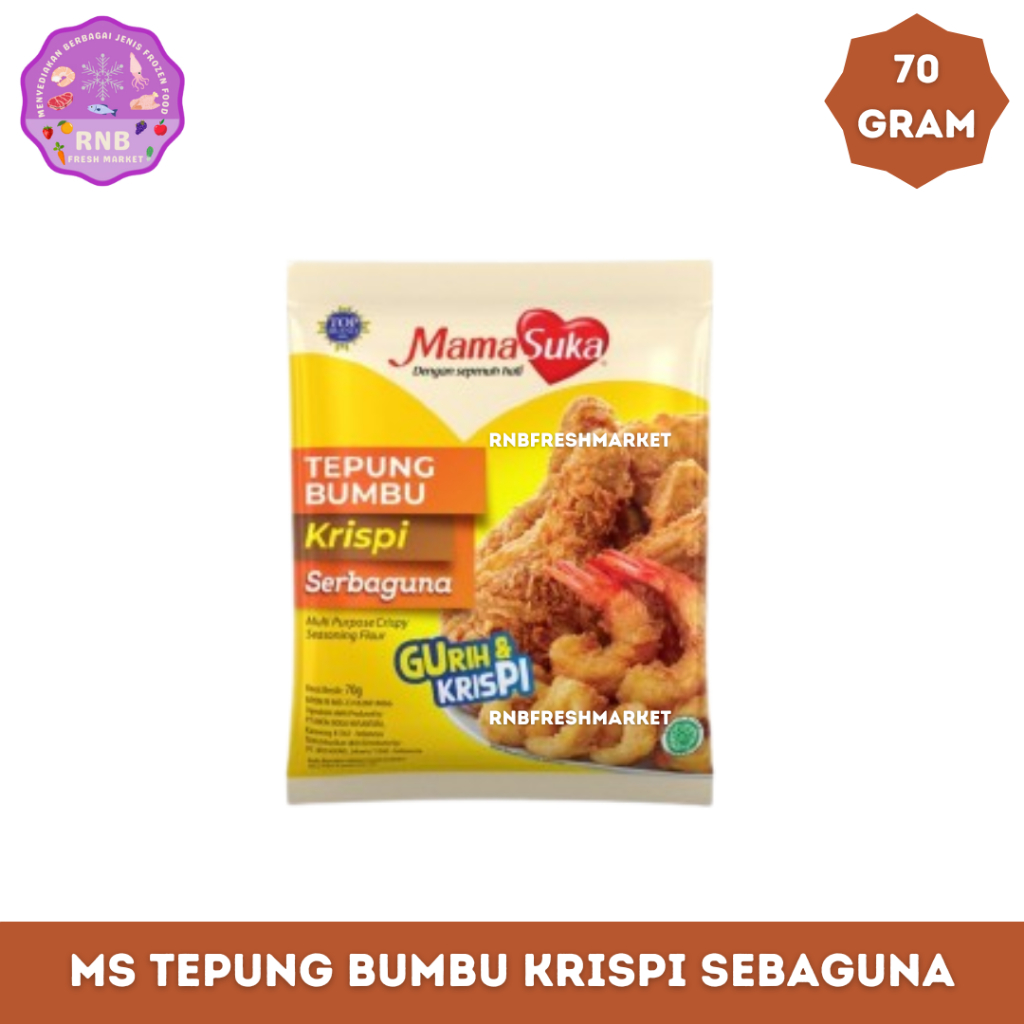

Mama Suka Tepung Bumbu Krispi Serbaguna Netto 70 Gram