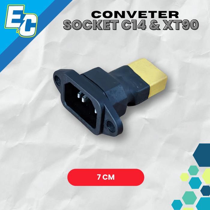 Konverter Soket XT90 Male to C14 Male Socket