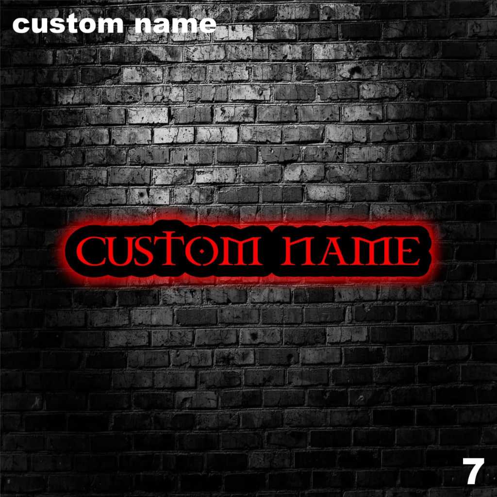 LAMPU HIAS RGB HIASAN DINDING CUSTOM NAMA LAMPU HIAS AESTHETIC