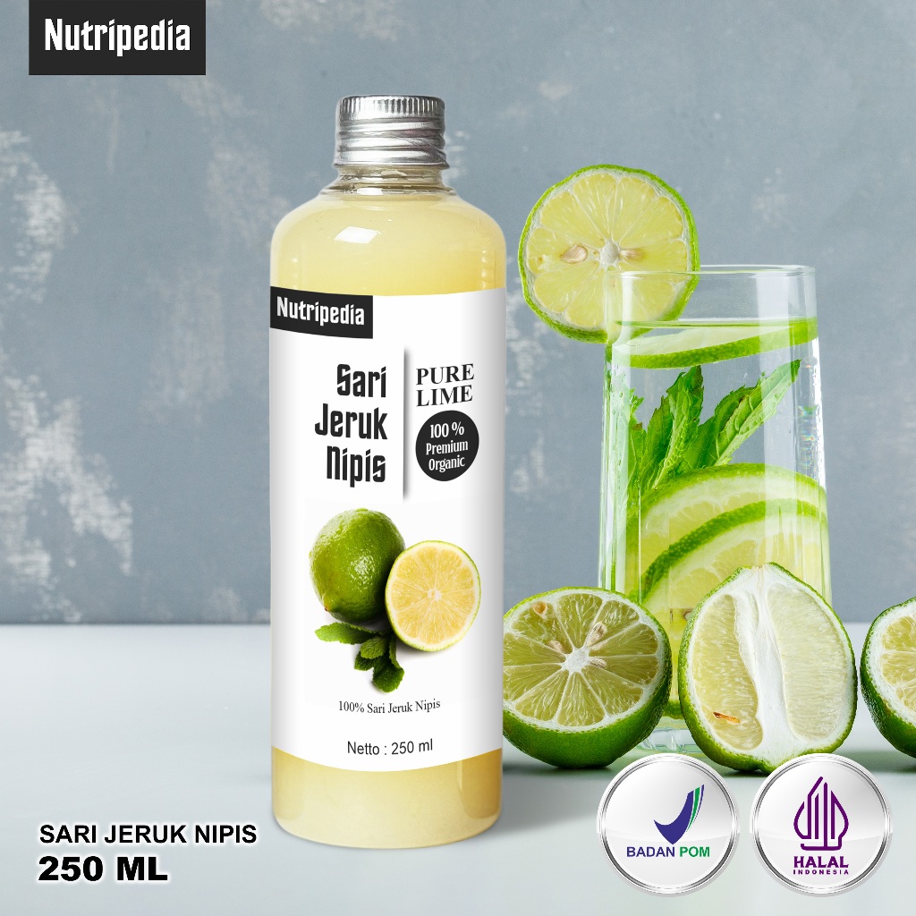 

Nutripedia - Sari Jeruk Nipis Murni 250ml Halal MUI