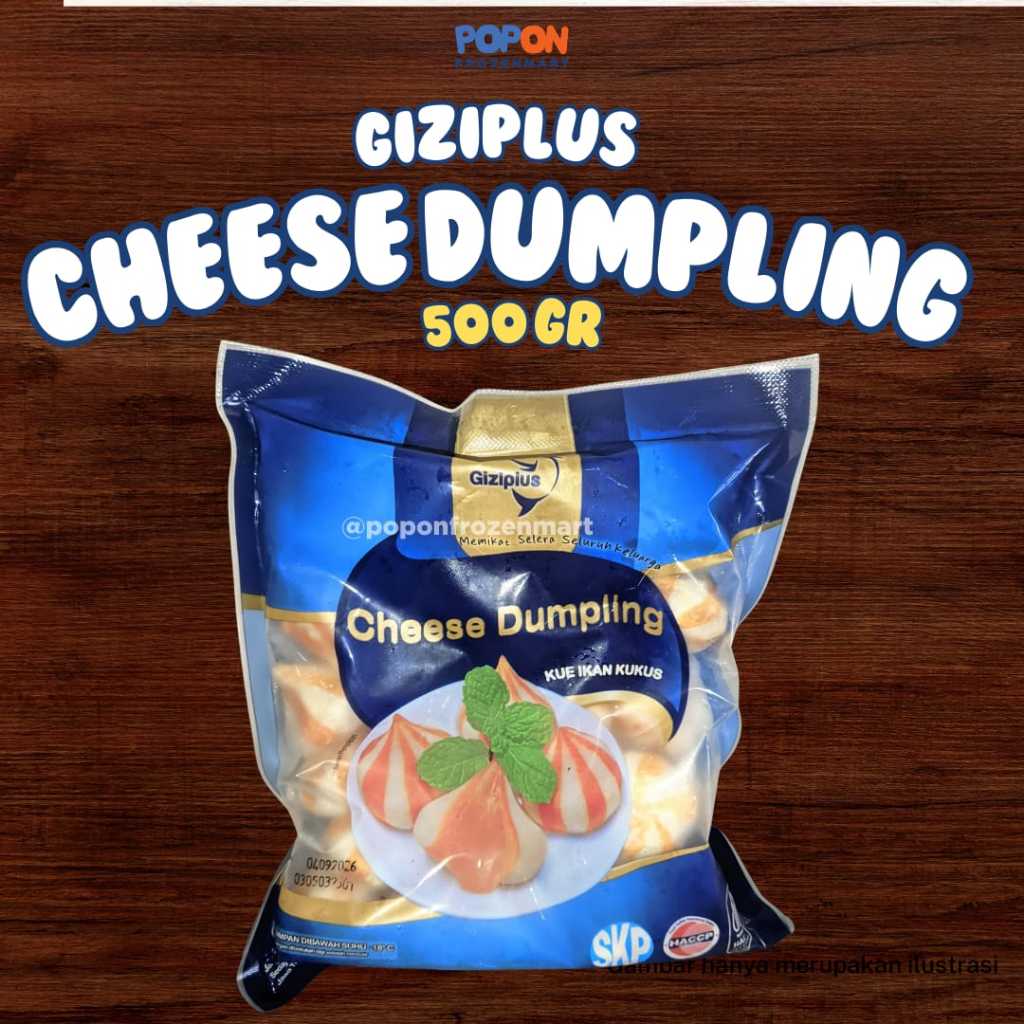 

GIZIPLUS DUMPLING CHEESE 500GR