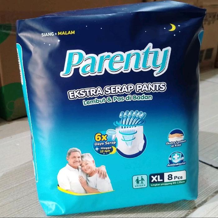 pampers dewasa parenty celana ukuran XL isi 8 pcs