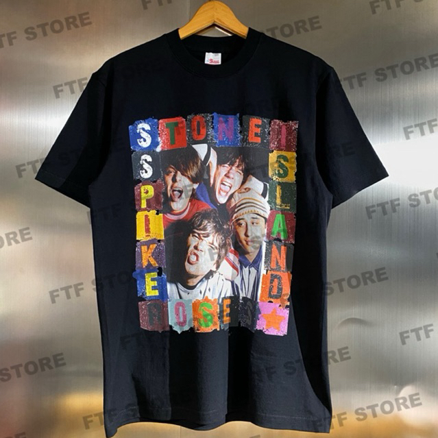 [ORI] The Stone Roses - Spike Island Tshirt Black Katun 100% Kaos Pria