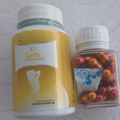 Paket Pelangsing Super KJP BPOM 60 Kapsul bonus KJP Double ring isi 30 Kapsul