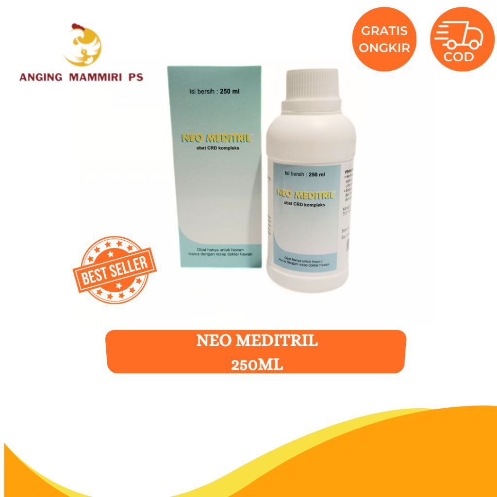 NEO MEDITRIL 250ML || ANTIBIOTIK PERNAFASAN UNGGAS