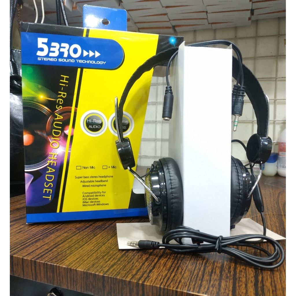 Headset Headphone Bando HK/5330/5BRO Audio headset bando super bass plus murah