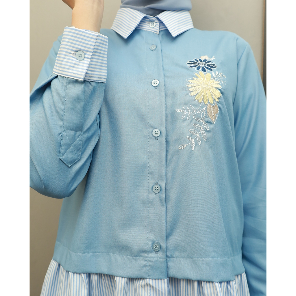 DISKON MYHMI - SAVARAS TUNIK EMBROIDERY PAKAIAN WANITA