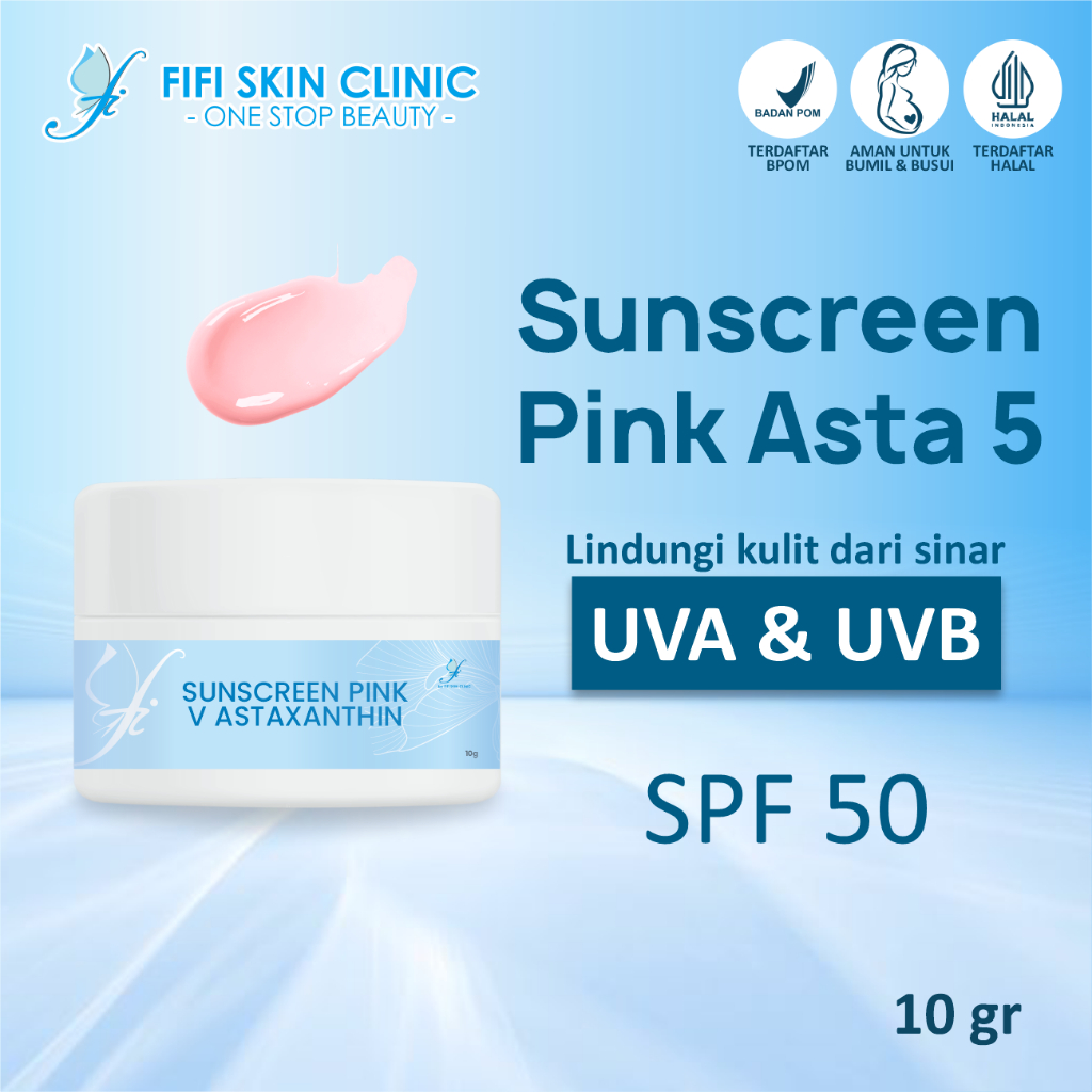 FI SUNSCREEN ASTA 5 dr Fifi Festiany FIFI SKIN CLINIC / Krim Siang Wajah Normal Pencerah / Ori BPOM