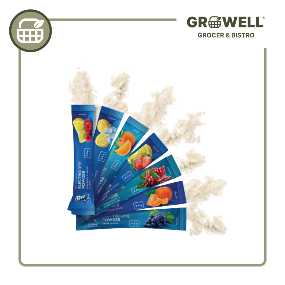 

DR. BERG ELECTROLYE POWDER VARIETY FLAVOURS (PER PACK)