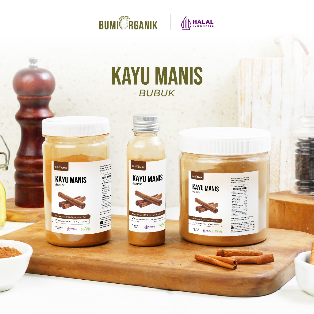 

KAYU MANIS BUBUK TANPA CAMPURAN ASLI 100% ORIGINAL 50G 125G 200G CINNAMON POWDER KAYU MANIS BUBUK BAHAN POKOK POWDER BUMBU REMPAH ORGANIK KUALITAS PREMIUM BUMBU DAPUR BUBUK LENGKAP SUPER NUTRIFARM BRAGG DARI BUMI GEMELI LEMOVITA OFFICIAL BEORGANIK