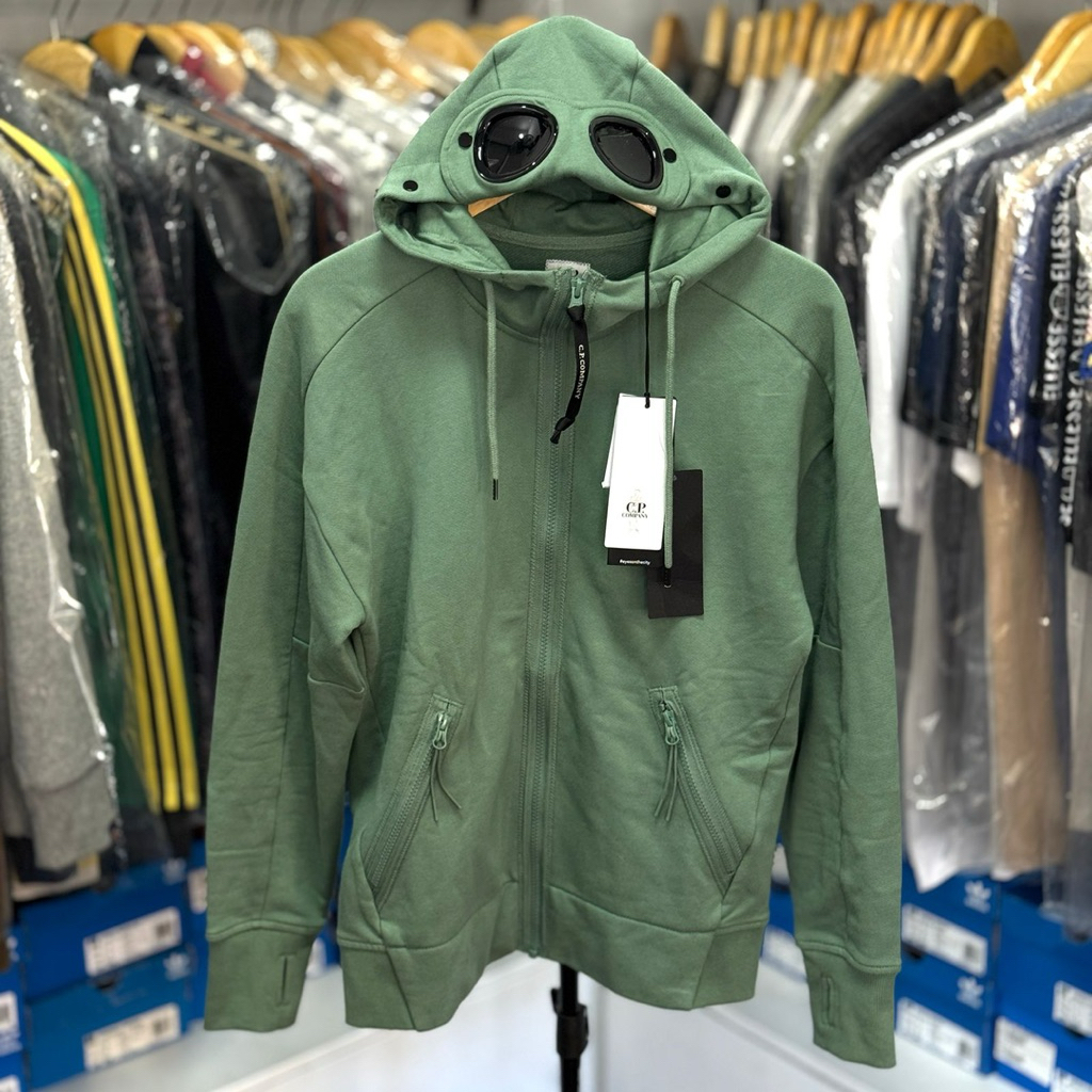 Zip Hoodie CP Company Goggle Green BNWT Original 100% Size : XS ( 64 X 52 )