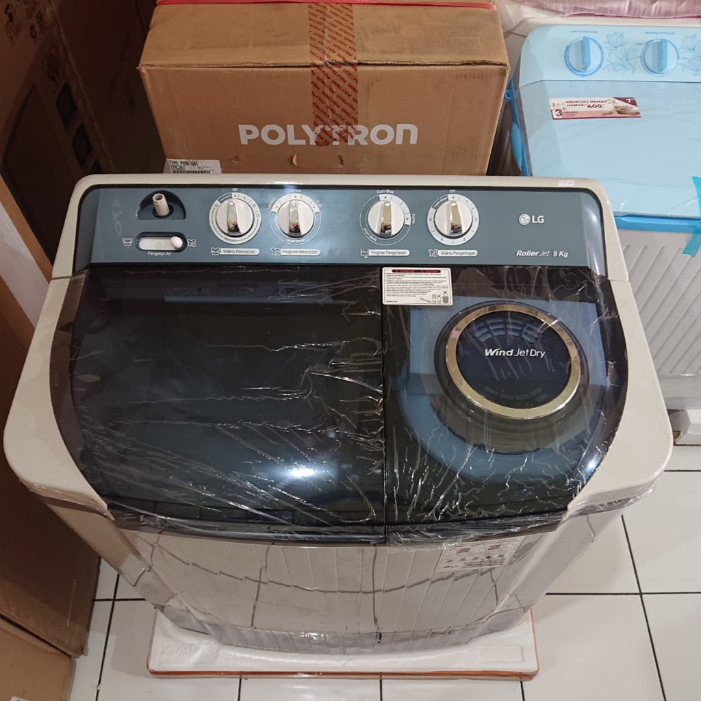 LG Mesin Cuci P905/ Mesin Cuci LG 2 Tabung 9Kg