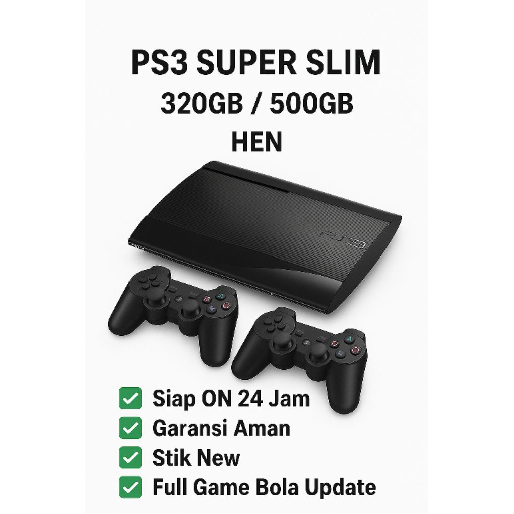 PS 3 Slim /Superslim 500Gb full game Like New