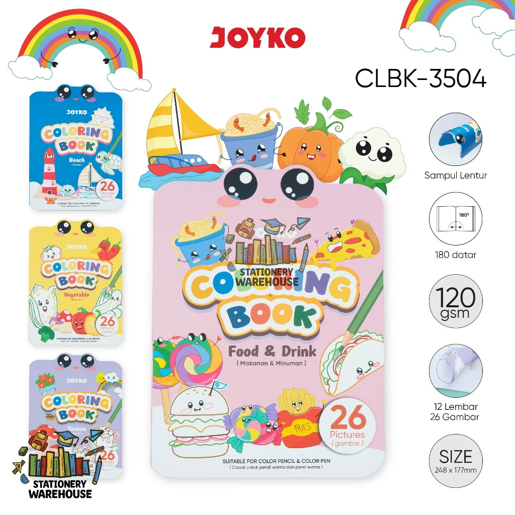 

Buku Mewarnai JOYKO Coloring Book CLBK-3504