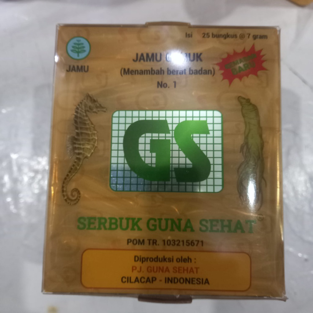 

Jamu Serbuk GS No.1 Penambah nafsu makan Kemasan Mika