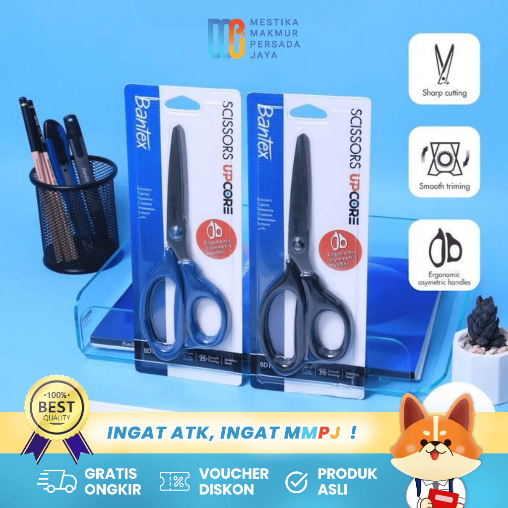 

Bantex Gunting Serbaguna Pegangan Ergonomis Pisau Baja - 210 mm BD1011